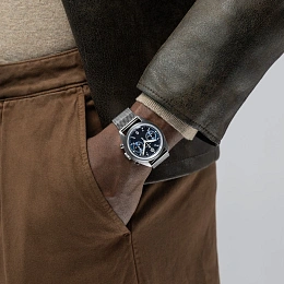 Khaki Aviation Pilot Pioneer Mechanical Chrono/ H76409140