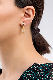 CABLE LINK EARRINGS