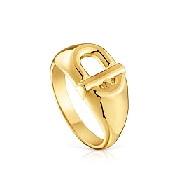 TOUS 18K Gold plated Silver Ring/ 311695510