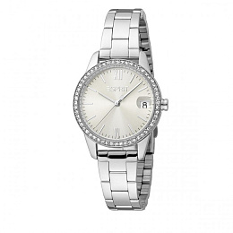 ESPRIT Women Watch, Silver Color Case, Warm Grey D