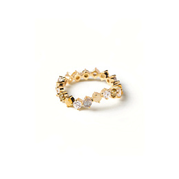 PDPAOLA 18K Gold Plated Silver Ring/ AN01-642-16