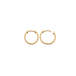 LOOPPLATEDEARRINGS 18 KT GOLD