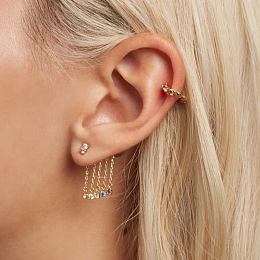 PDPAOLA 18K Ոսկեպատ Արծաթյա Քաֆֆ/ AR01-307-U