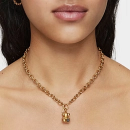 TOUS 18K Gold Plated Silver Pendant/ 211564610