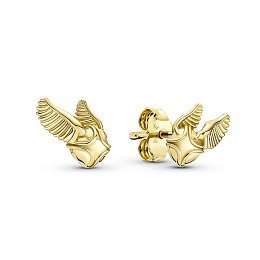 Harry Potter Golden Snitch 14k gold-platedstuds earrings /260025C00