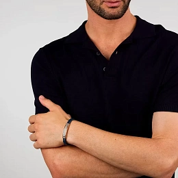 Maserati Leather Bracelet/ JM525AVE35