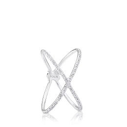TOUS 18K White Gold Ring/ 610405031
