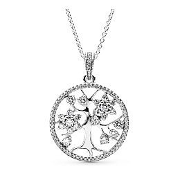 PANDORA Moments Silver Necklace/ 390384CZ-80