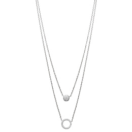 NECKLACE SILVER 925 RHODIUM PLATED CZ 