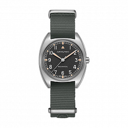 Khaki Pilot Pioneer Mechanical - Black dial - Grey textile NATO /H76419931