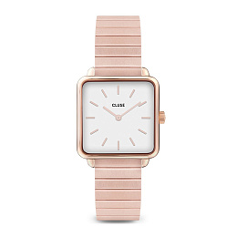 La Tétragone Single Link Rose Gold/White