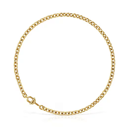 SILVER GOLD PLATED CHOKER 55CM