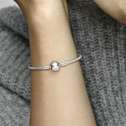 Silver mesh bracelet