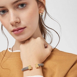 TOUS 18K Gold Plated Stainless Steel Bracelet/ 715900202