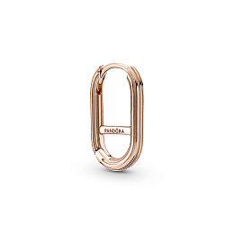 14k Rose gold-plated hoop connector earring /289657C00
