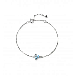 Bracelet Wispy simple RH CZ blue