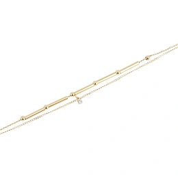 Zag Bijoux 24K Gold Plated Stainless Steel Surgical Bracelet/ SBS23110-01WHT
