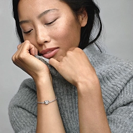 PANDORA Moments Silver Bracelet/ 590719-16