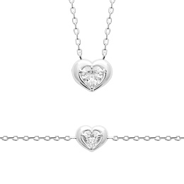 L'atelier Précieux Rhodium plated Necklace/87414445