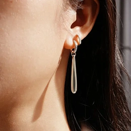 Ania Haie 14K Ոսկեպատ Արծաթյա Ականջօղ/ E067-11H