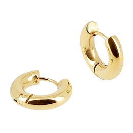 Zag Bijoux 24K Gold Plated Stainless Steel Surgical Earring/ SEC22982-01UNI4X8