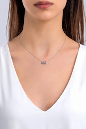 L'atelier Precieux Silver Necklace/ 87386345