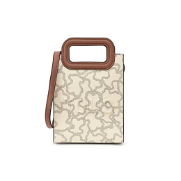 PVC.PU.COT.PO,HANDBAG K ICON BEIGE-MULTI