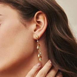 Ania Haie 14K Ոսկեպատ Արծաթյա Ականջօղ/ E066-03G