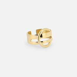 Zag Bijoux 24K Gold Plated Stainless Steel Surgical Ring/ SRL18613-01UNI