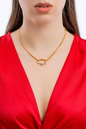 Ti Sento 14K Gold Plated Silver Necklace/ 3968SY-42