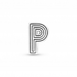 Pandora Reflexions letter P silver clip charm