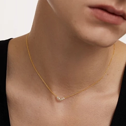 PDPAOLA 14K Gold Plated Silver Necklace/ CO01-485-U