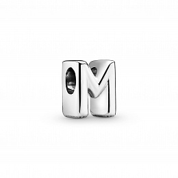 Letter M silver charm/Серебряный шарм буква M