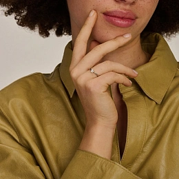 Blush Кольцо из 14K Белого Золота/ 1187WZI-56