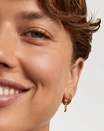 PDPAOLA 18K Gold Plated Silver Earring/ AR01-B91-U