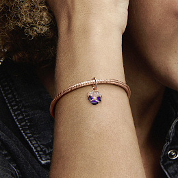 PANDORA Moments 14K Վարդագույն ոսկու պատվածքով Արծաթյա Չարմ/ 780776C01