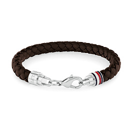 BR-ITBLB-M-SSLEA-190.00 ICONIC TH BRAIDED LEATHER 