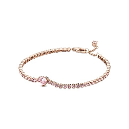 PANDORA Rose 14K Rose Gold Plated Silver Bracelet/ 580041C01-18