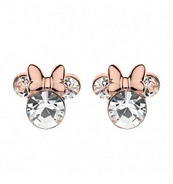 Disney Children's 14K Rose Gold plated Silver Earring/ ES00003PRWL