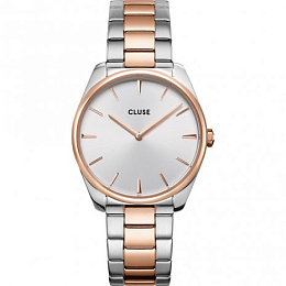 Féroce Steel, White, Rose Gold/ Silver Colour