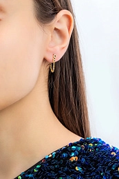 Ania Haie 14K Ոսկեպատ Արծաթյա Ականջօղ/ E021-03G