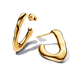 14k Gold-plated hoop earrings