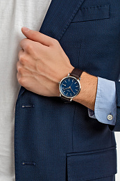 Midtown 3-Hand Stainless Steel Case Blue Dial Blac