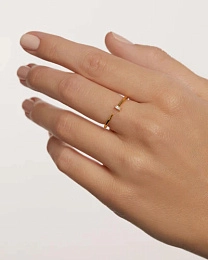 PDPAOLA 18K Gold Plated Silver Ring/ AN01-819-16