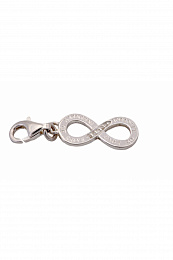 Charm pendant &quot;INFINITY OF LOVE&quot;, 925 Sterling sil