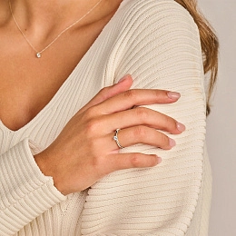 Blush Lab-Grown Diamonds 14K White gold Ring/ LG1001W-52