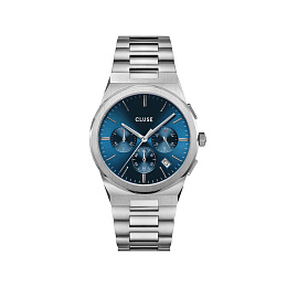 Vigoureux Chrono Steel, Blue, Silver Colour