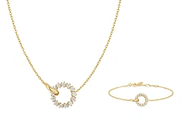 Ania Haie 14K Gold Plated Necklace and Bracelet Set