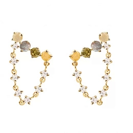 PDPAOLA 18K Gold Plated Silver Earring/ AR01-544-U