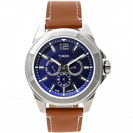 Essex Ave Multifunction 44mm Silver-tone Case Blue